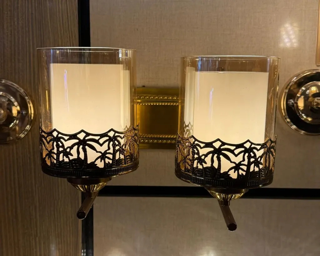 Luxury Double Glass Wall Light