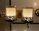 Luxury Double Glass Wall Light
